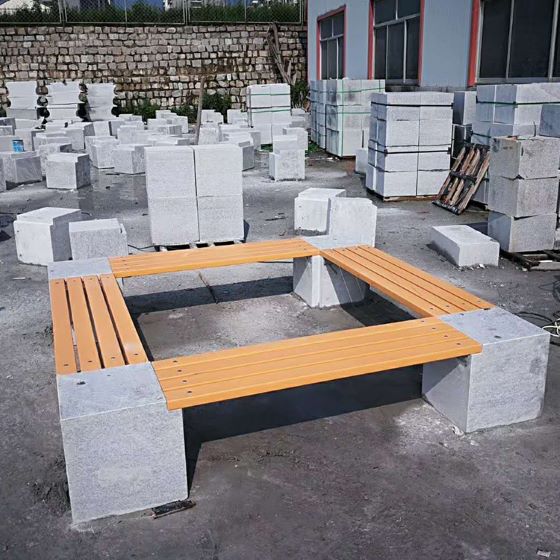 青海石墩座椅木塑板材厂家批发围树座椅
