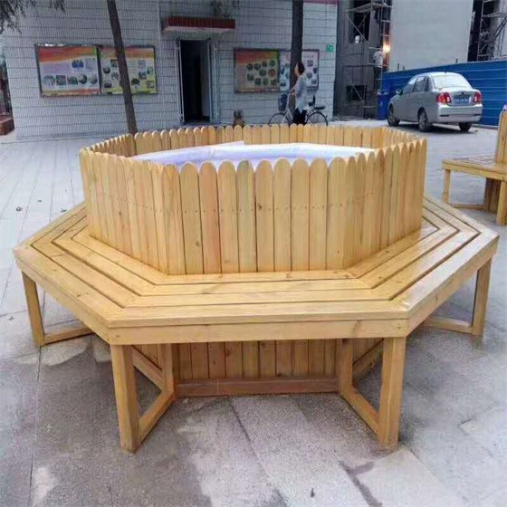 厂家批发直售花箱组合座椅木塑户外椅子
