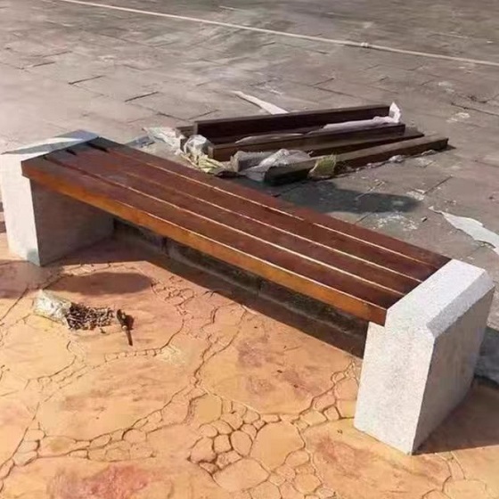 宁夏户外座椅案例公园石材凳支持定制批发
